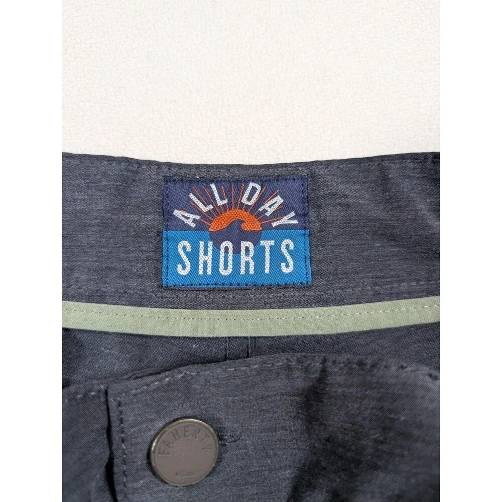 Faherty All Day Shorts Mens 32 Gray 9